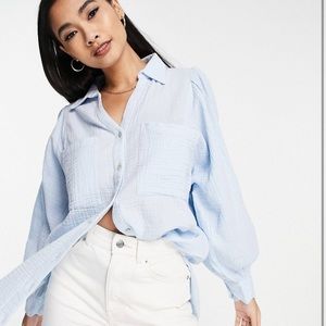 Topshop casual shirt in light blue